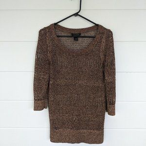 White House Black Market loosely knit/crochet sweater